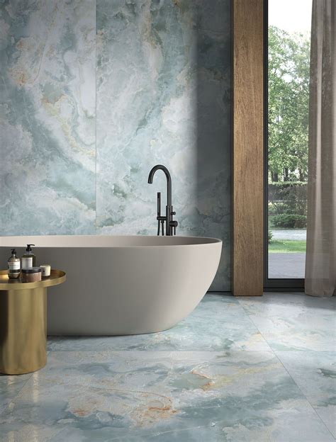 tudor la faenza 15 6x32|AESTHETICA ONICE AZZURRO Wall tiles By LaFaenza.